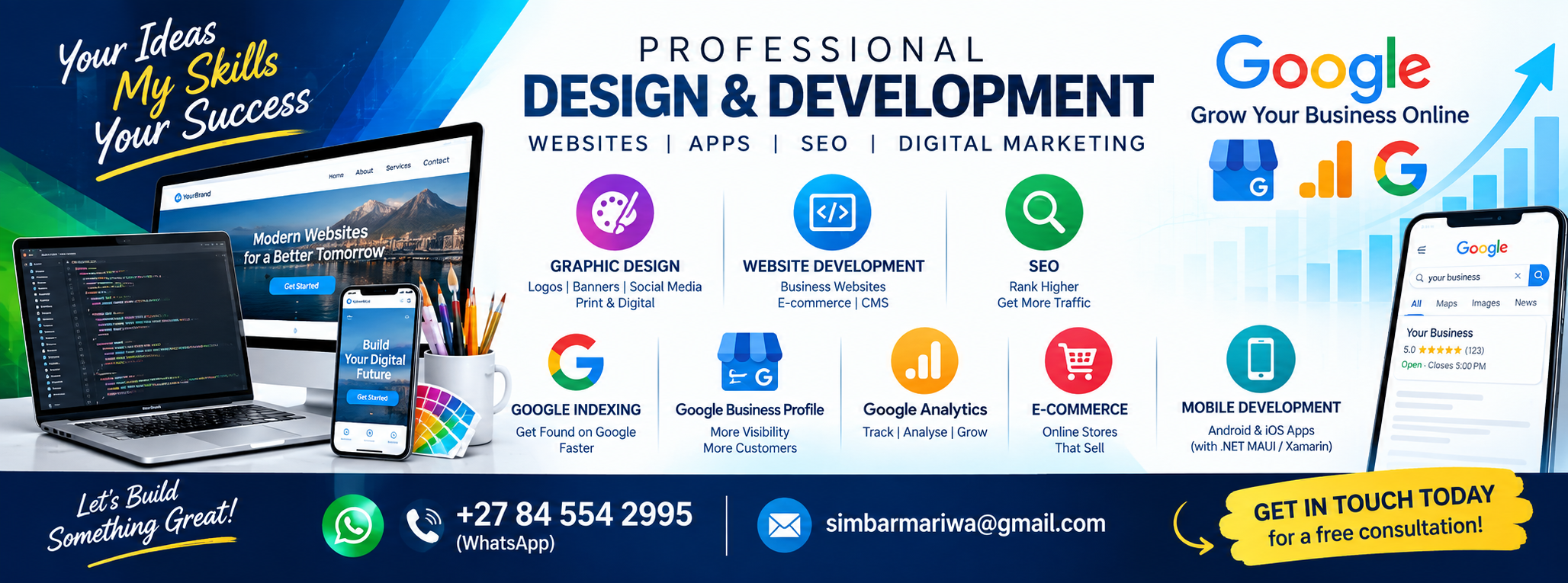 Professional Website Design, Development & SEO Services in CBD